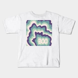 BOO - Purple & Green Kids T-Shirt